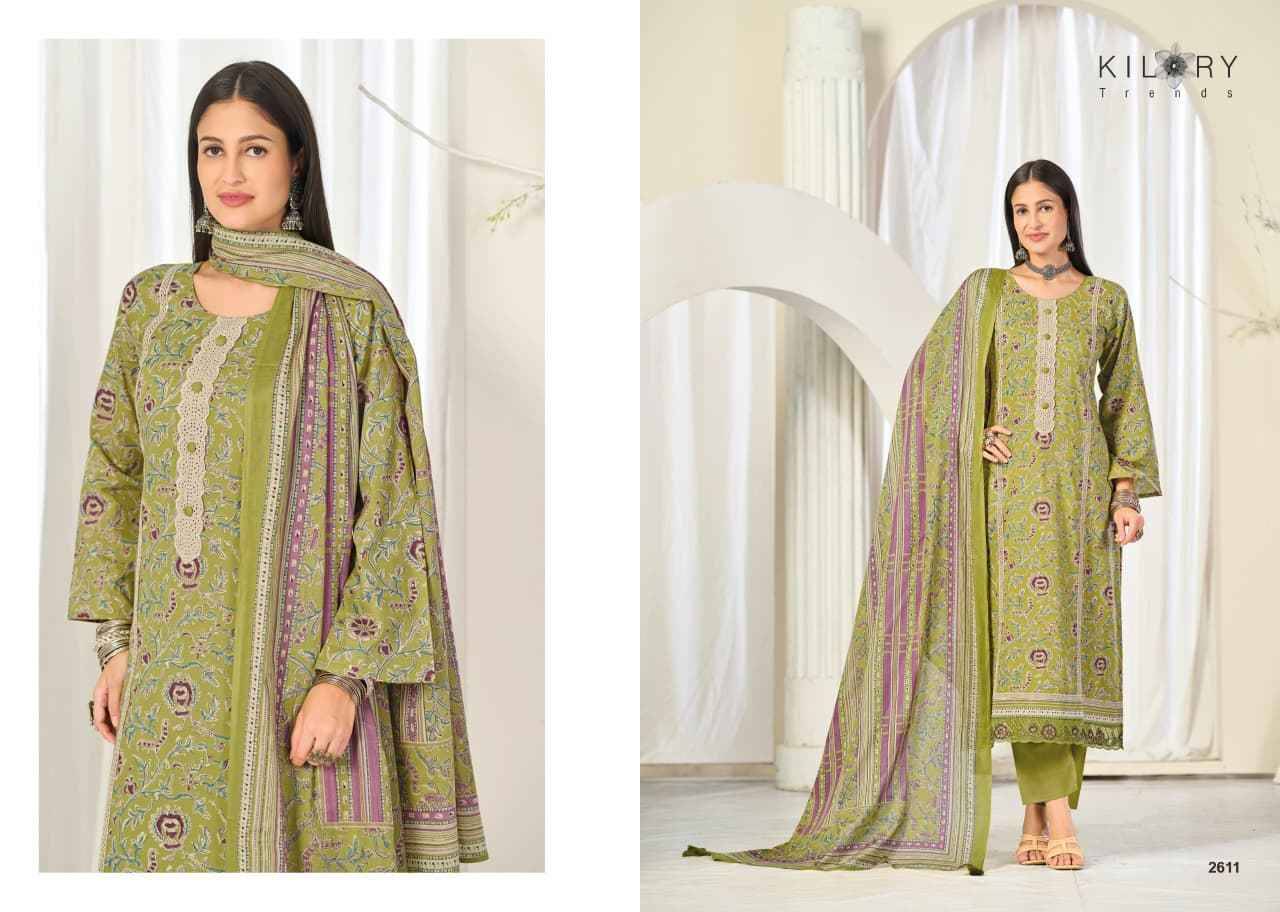 SAJNI By KILORY TRENDS 2611 to 2616 Series Beautiful Festive Suits Colorful Stylish Fancy Casual Wear & Ethnic Wear PURE LAWN COTTON Dresses At Wholesale Price